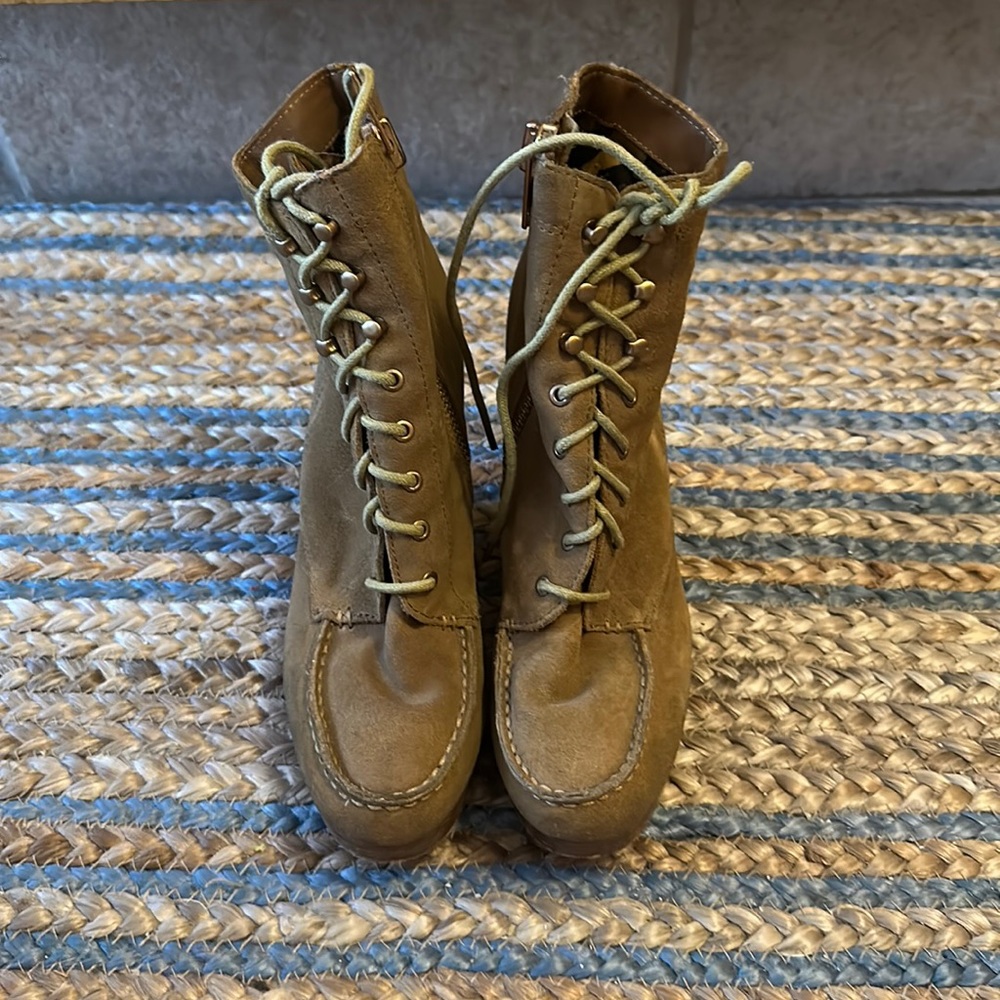 Coach wedge boots.